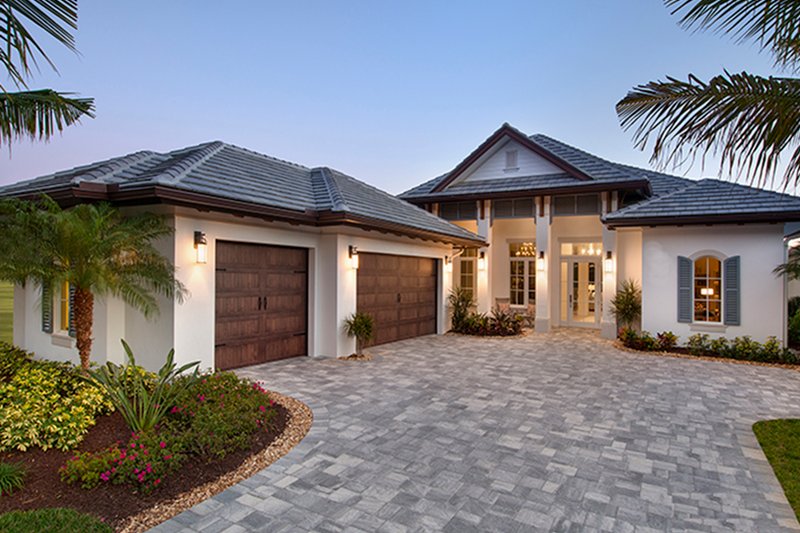 Home Plan - Mediterranean Exterior - Front Elevation Plan #1017-156