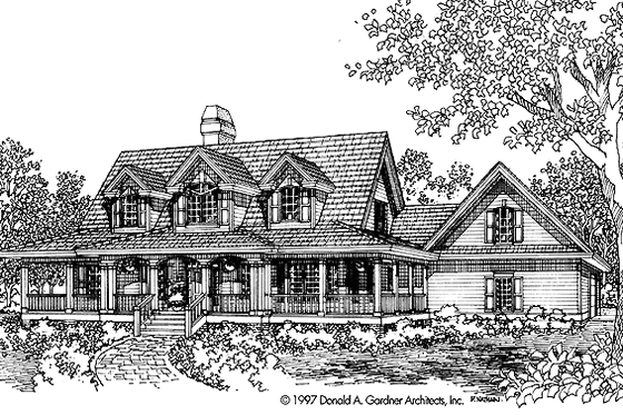 Exterior - Front Elevation for Victorian House Plan #929-289 - 3 bed, 2.5 bath