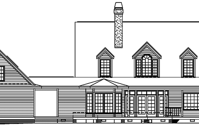 Dream House Plan - Exterior - Rear Elevation for Country House Plan #929-118 - 4 bed, 3.5 bath