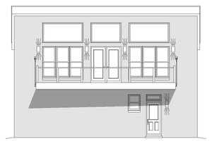 Exterior - Front Elevation 3 for Contemporary House Plan #932-149 - 1 bed, 1.5 bath