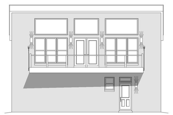 Exterior - Front Elevation 3 for Contemporary House Plan #932-149 - 1 bed, 1.5 bath