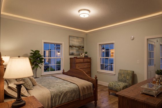 Interior - Master Bedroom for Farmhouse House Plan #1099-18 - 3 bed, 2.5 bath