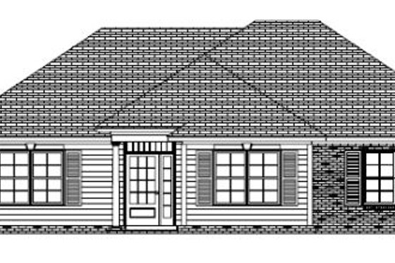 Exterior - Other Elevation for Traditional House Plan #63-147 - 3 bed, 2 bath