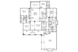 Floor Plan - Main Floor for Country House Plan #927-402 - 3 bed, 2.5 bath