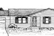 Ranch Style House Plan - 3 Beds 1 Baths 1088 Sq/Ft Plan #334-104 