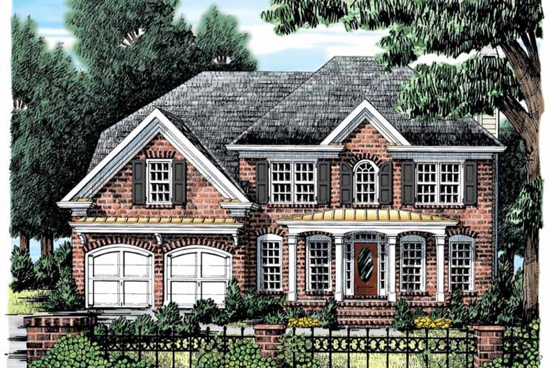 Dream House Plan - Colonial Exterior - Front Elevation Plan #927-877