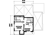 Modern Style House Plan - 2 Beds 1 Baths 1755 Sq/Ft Plan #25-4608 
