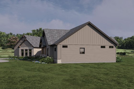 Exterior - Other Elevation 2 for Craftsman House Plan #455-212 - 2 bed, 2.5 bath