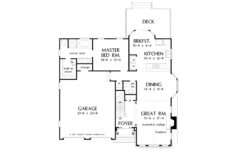 Home Plan - Floor Plan - Main Floor for Traditional House Plan #929-389 - 3 bed, 2.5 bath