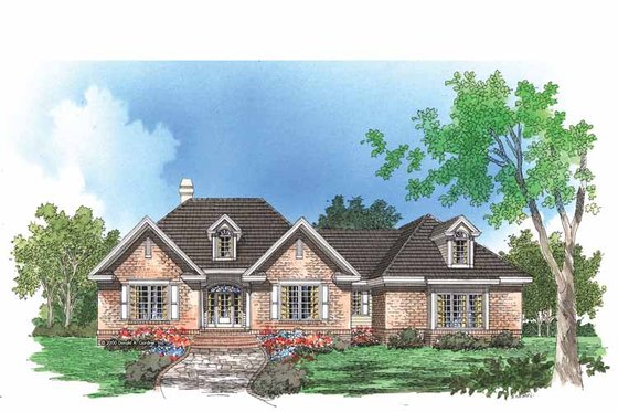 Exterior - Front Elevation 3 for Traditional House Plan #929-575 - 3 bed, 2.5 bath