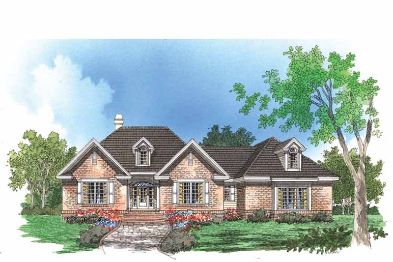 Architectural House Design - Exterior - Front Elevation 3 for Traditional House Plan #929-575 - 3 bed, 2.5 bath