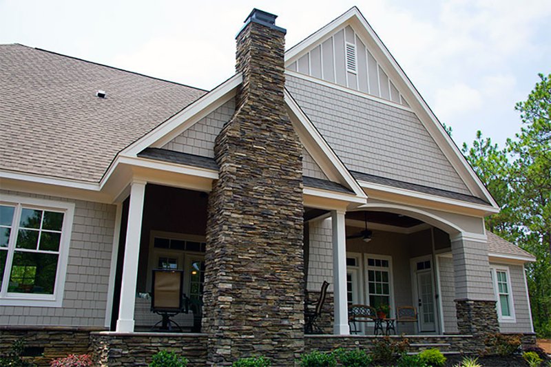 Dream House Plan - Exterior - Rear Elevation 1 for Craftsman House Plan #929-24 - 4 bed, 3 bath