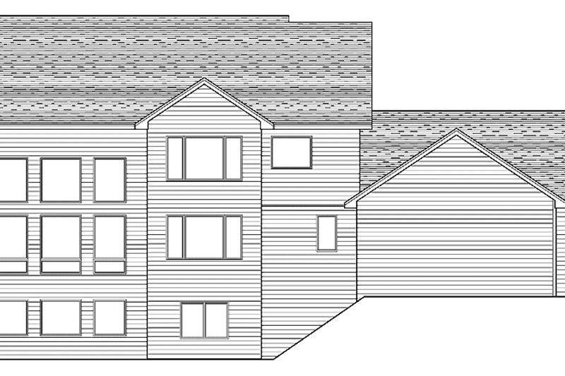 Dream House Plan - Exterior - Rear Elevation for Traditional House Plan #51-663 - 3 bed, 2.5 bath