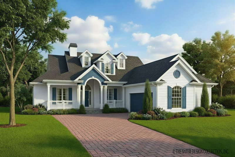 Dream House Plan - Exterior - Front Elevation 2 for Country House Plan #930-176 - 3 bed, 2 bath