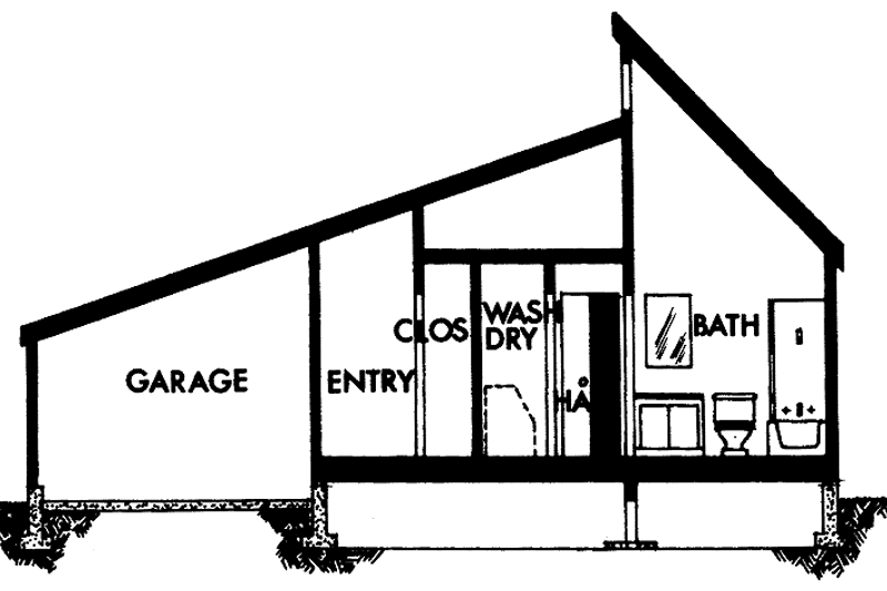 Home Plan - Exterior - Other Elevation for Contemporary House Plan #320-818 - 1 bed, 1 bath