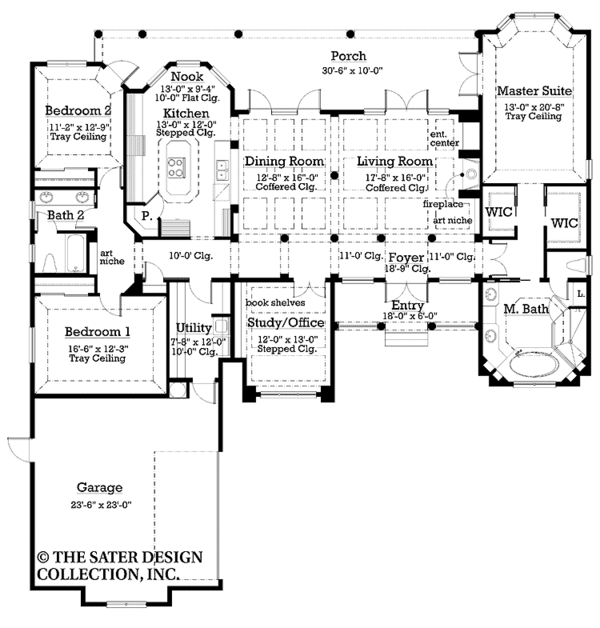 Home Plan - Country Floor Plan - Main Floor Plan #930-182