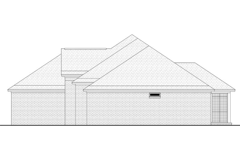 Architectural House Design - Exterior - Other Elevation 2 for European House Plan #430-74 - 4 bed, 2 bath