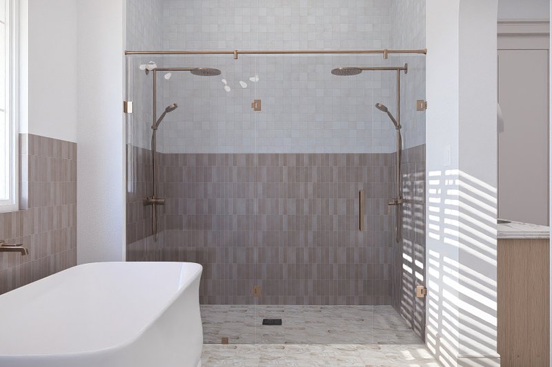 House Blueprint - Interior - Master Bathroom 1 for Beach House Plan #455-766 - 4 bed, 3.5 bath
