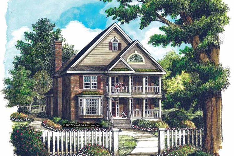 House Blueprint - Exterior - Front Elevation 3 for Country House Plan #929-867 - 3 bed, 2.5 bath
