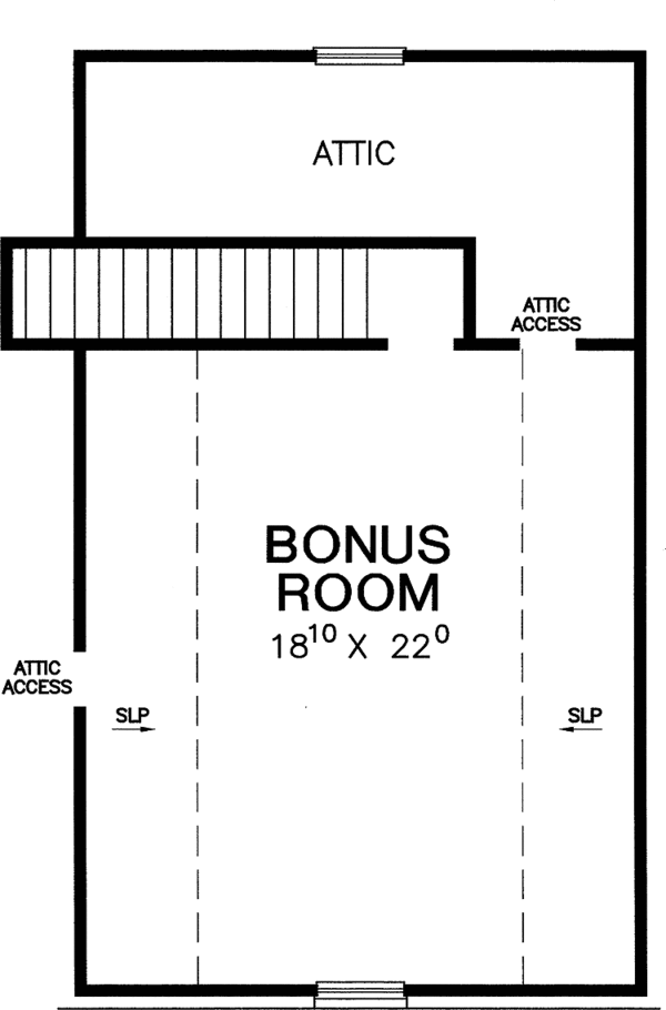 House Plan Design - Country Floor Plan - Upper Floor Plan #472-263