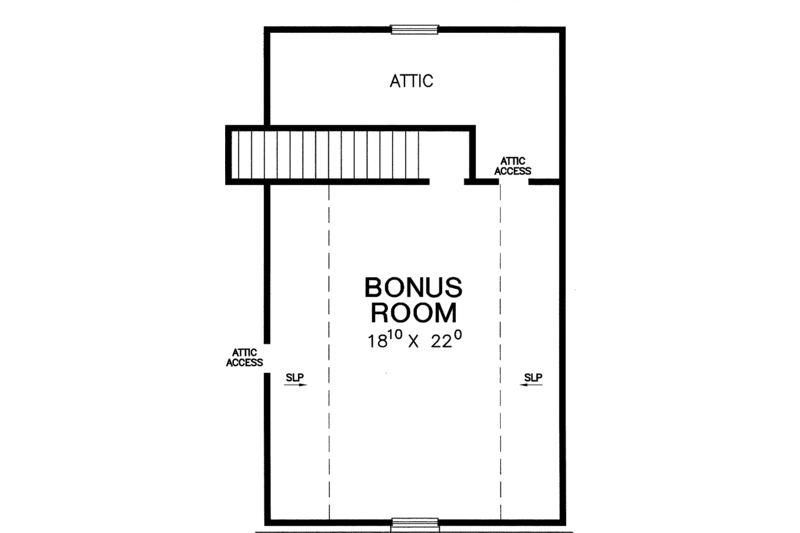 Home Plan - Floor Plan - Upper Floor for Country House Plan #472-263 - 3 bed, 2 bath
