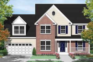 Country Exterior - Front Elevation Plan #1053-31