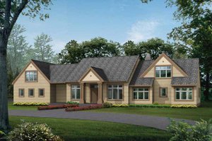 Craftsman Exterior - Front Elevation Plan #132-344