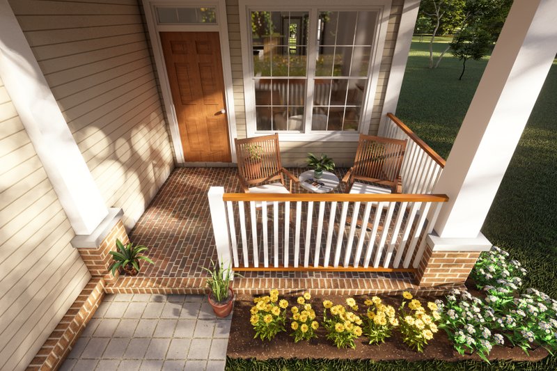 House Blueprint - Exterior - Other Elevation 2 for Cottage House Plan #513-2071 - 3 bed, 2 bath