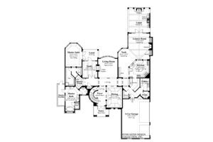 Floor Plan - Main Floor for European House Plan #930-361 - 4 bed, 4.5 bath
