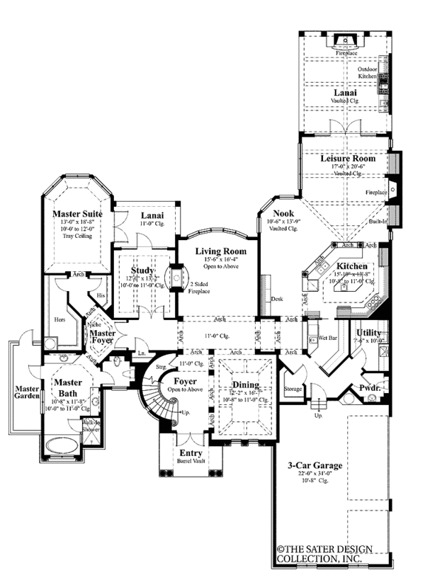Dream House Plan - European Floor Plan - Main Floor Plan #930-361
