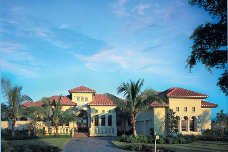 Home Plan - Exterior - Front Elevation 4 for Mediterranean House Plan #930-107 - 4 bed, 4.5 bath