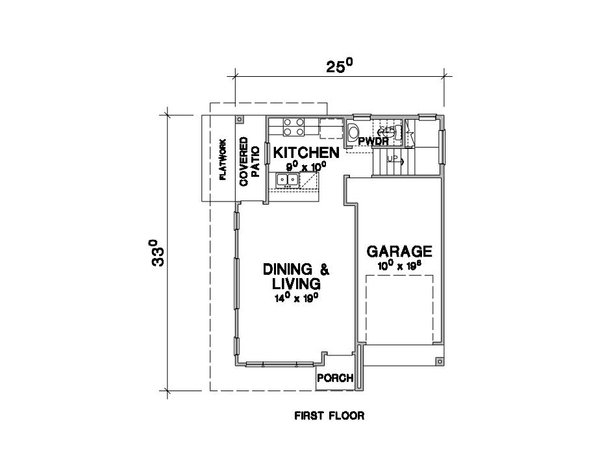 Contemporary Floor Plan - Main Floor Plan #472-449