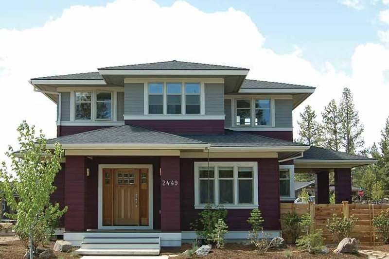 House Plan Design - Prairie Exterior - Front Elevation Plan #895-62
