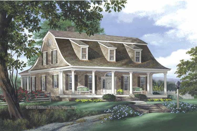Home Plan - Colonial Exterior - Front Elevation Plan #137-338
