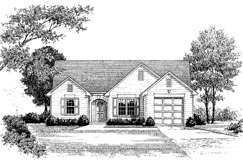Architectural House Design - Colonial Exterior - Front Elevation Plan #453-374