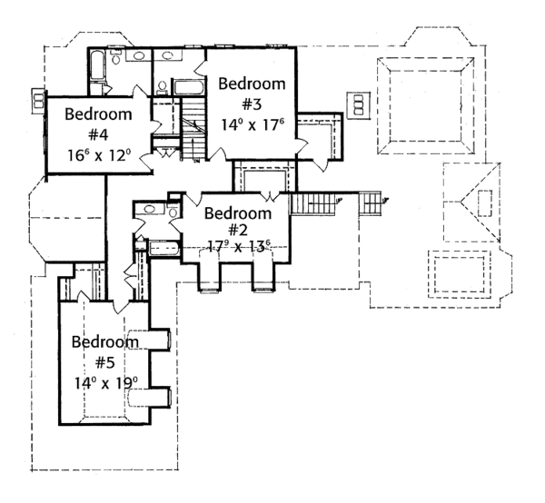 Dream House Plan - Country Floor Plan - Upper Floor Plan #429-148