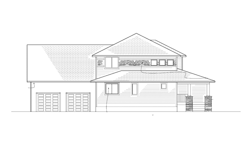 Architectural House Design - Exterior - Other Elevation for Craftsman House Plan #939-5 - 4 bed, 3.5 bath