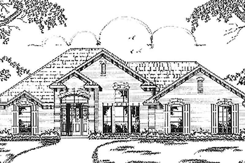 House Plan Design - Traditional Exterior - Front Elevation Plan #42-632