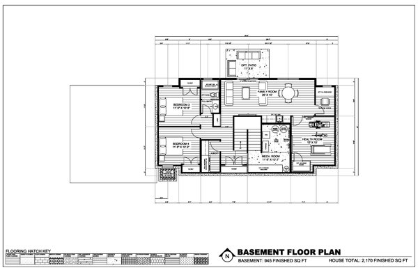 Farmhouse Floor Plan - Lower Floor Plan #1075-7