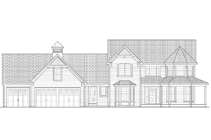 Home Plan - Exterior - Front Elevation 3 for Country House Plan #328-321 - 3 bed, 2.5 bath
