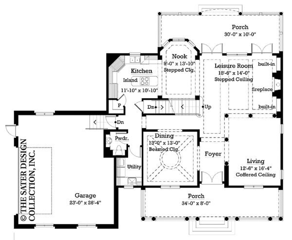 Dream House Plan - Colonial Floor Plan - Main Floor Plan #930-252