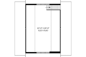 Floor Plan - Upper Floor for Craftsman House Plan #23-2467, 0 bath