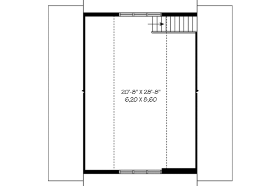 Floor Plan - Upper Floor for Craftsman House Plan #23-2467, 0 bath
