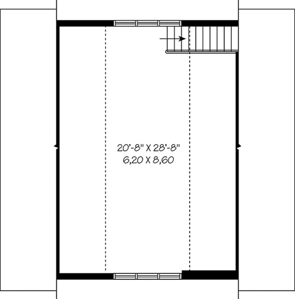 House Blueprint - Craftsman Floor Plan - Upper Floor Plan #23-2467