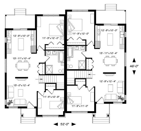 House Plan Design - Contemporary Floor Plan - Main Floor Plan #23-2720