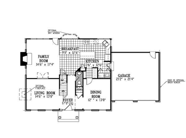 House Blueprint - Classical Floor Plan - Main Floor Plan #953-6