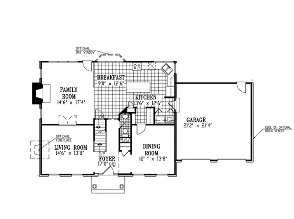 House Design - Classical Floor Plan - Main Floor Plan #953-6