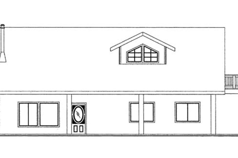 Home Plan - Exterior - Front Elevation 4 for Contemporary House Plan #117-860 - 3 bed, 2 bath