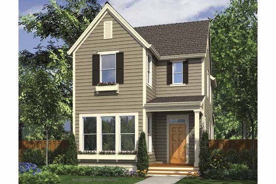 Exterior - Front Elevation 3 for Country House Plan #48-867 - 3 bed, 2.5 bath