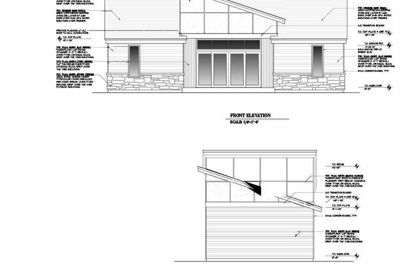 Dream House Plan - Exterior - Other Elevation for Contemporary House Plan #53-782 - 2 bed, 1 bath